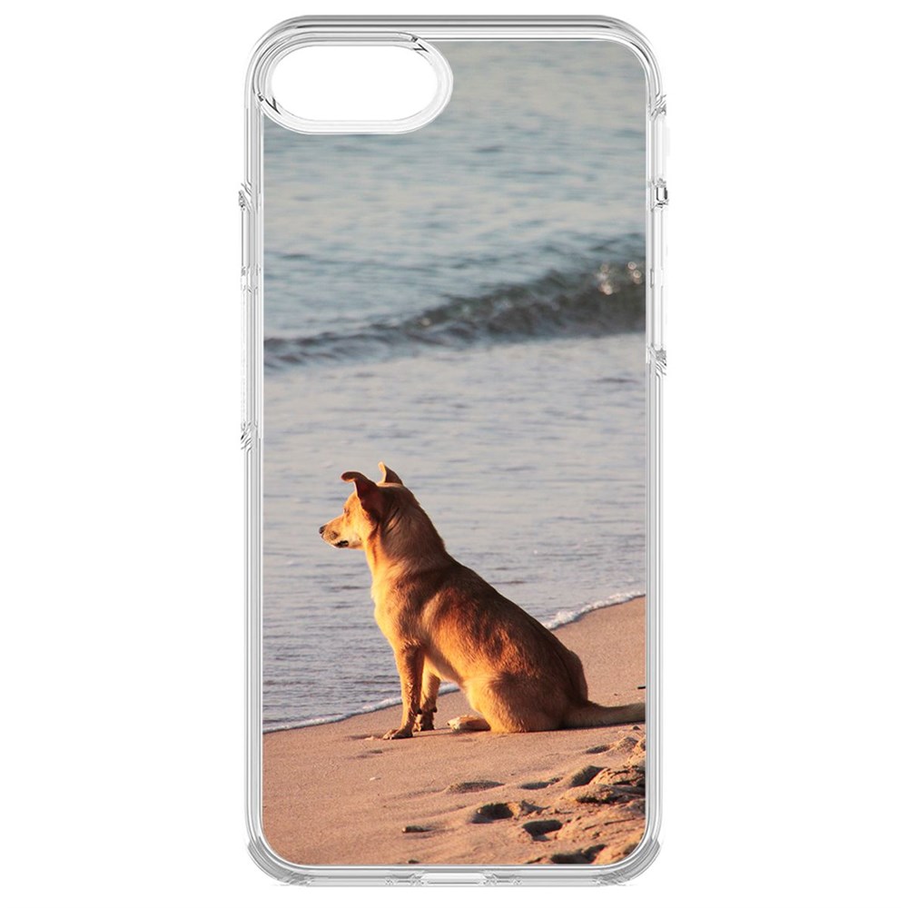 

Чехол-накладка Krutoff Clear Case На берегу для iPhone 7/8/SE