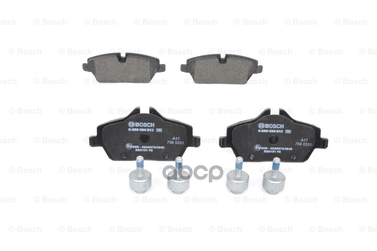 

Тормозные колодки Bosch передние дисковые 986494813