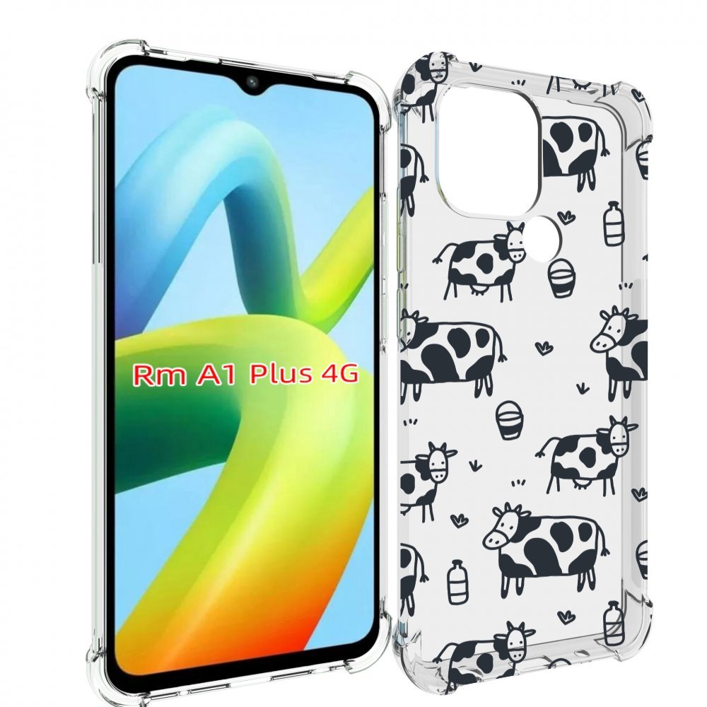 

Чехол MyPads маленькие-коровки для Xiaomi Redmi A1 Plus +, Прозрачный, Tocco