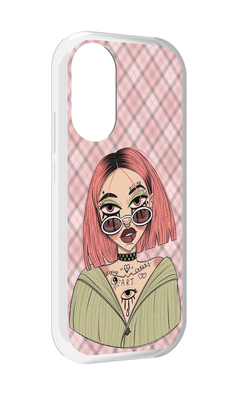 

Чехол MyPads бунтарка-девочка для Honor X7, Прозрачный, Tocco