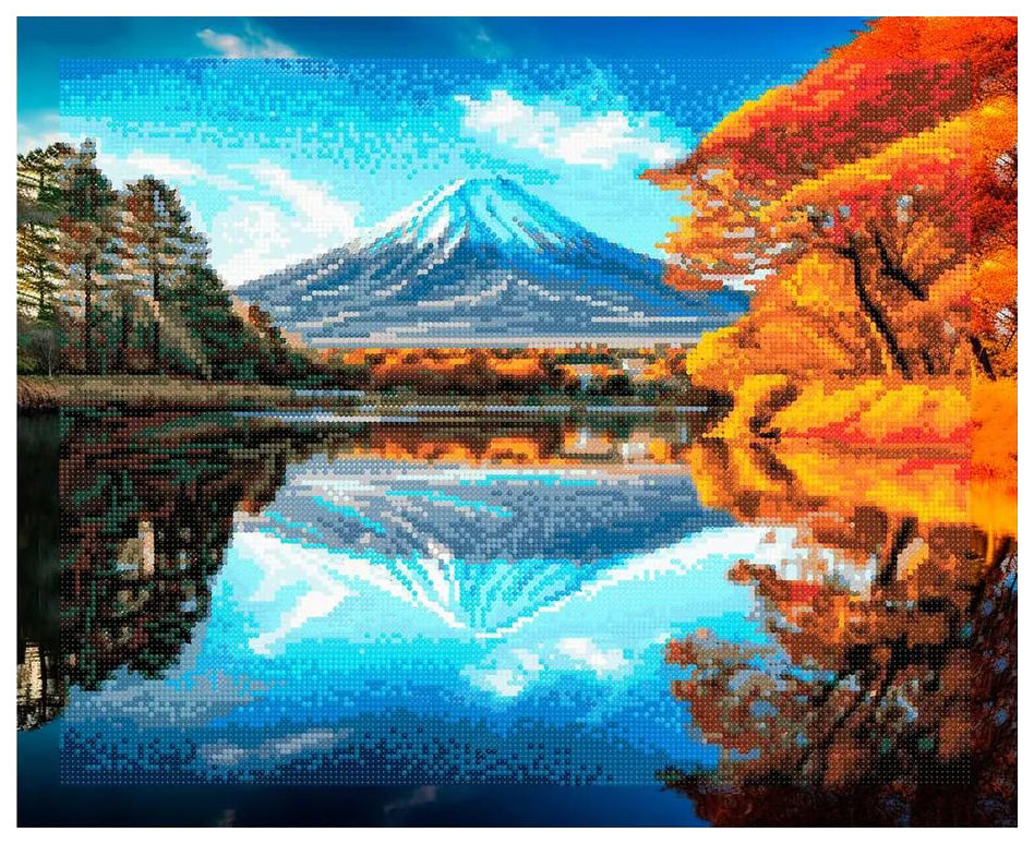 Алмазная мозаика на холсте 40х50 см с подрамником 