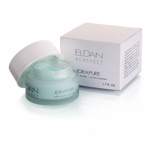 

Крем Eldan Cosmetics Eldan Acnevect Idrapure Oil Free Hydrating для проблемной кожи, 50 мл, Eldan Acnevect Idrapure Очищающий крем для проблемной кожи Oil Free Hydrating 50 мл