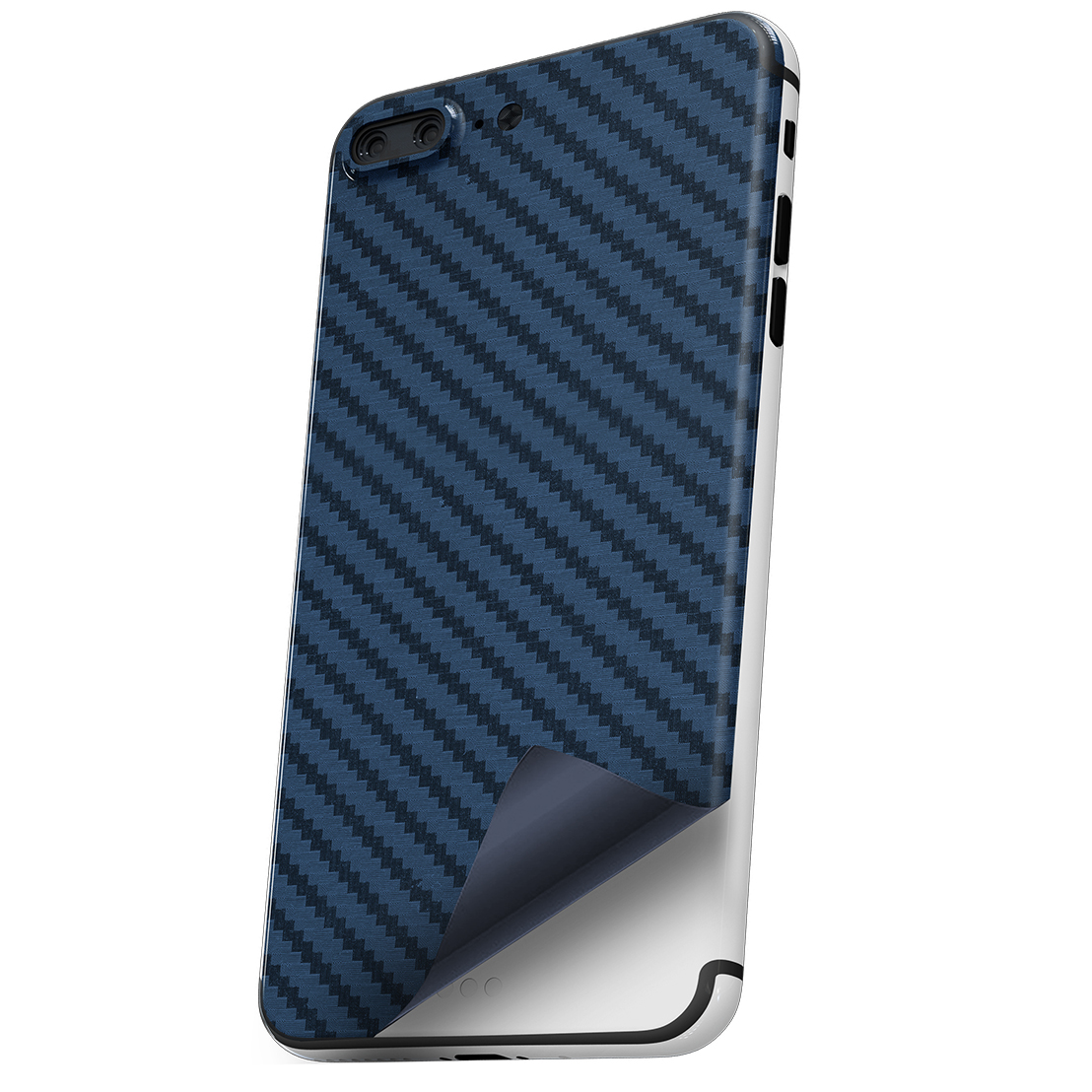 Пленка защитная гидрогелевая Krutoff для OnePlus 8 задняя сторона (карбон синий)