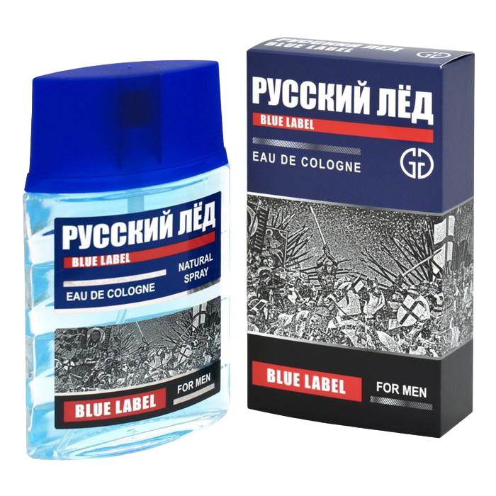 Одеколон мужской РУССКИЙ ЛЁД BLUE LABEL, 60 мл