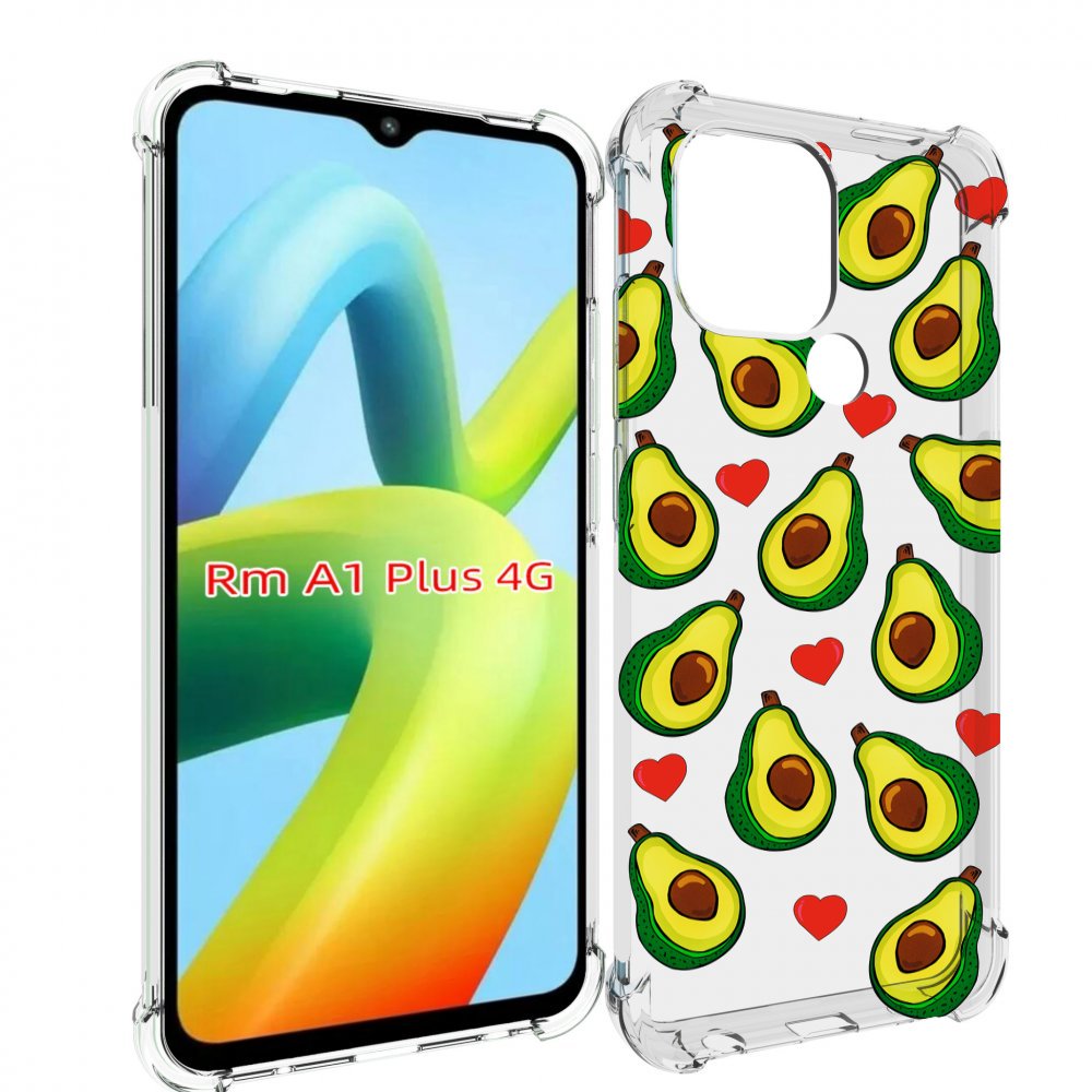 

Чехол MyPads миленькие-авокадо для Xiaomi Redmi A1 Plus +, Прозрачный, Tocco