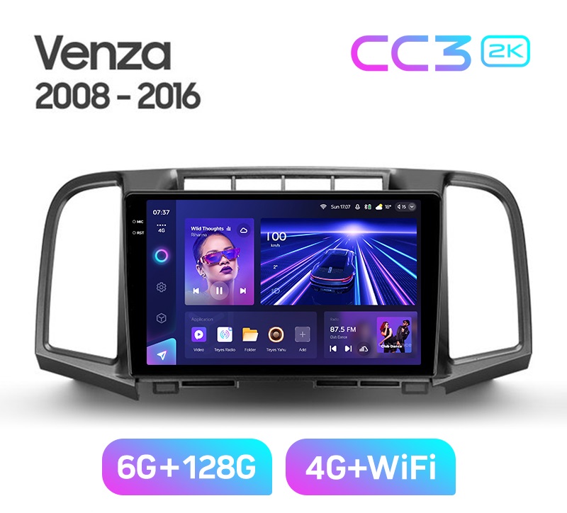 Магнитола TEYES TOYOTA VENZA 2008-2016 г CC3 2K 6128ГБ 4189000₽