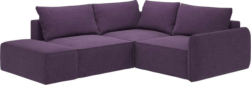 фото Диван-кровать вобаза угол универсальный портленд, фиолетовый