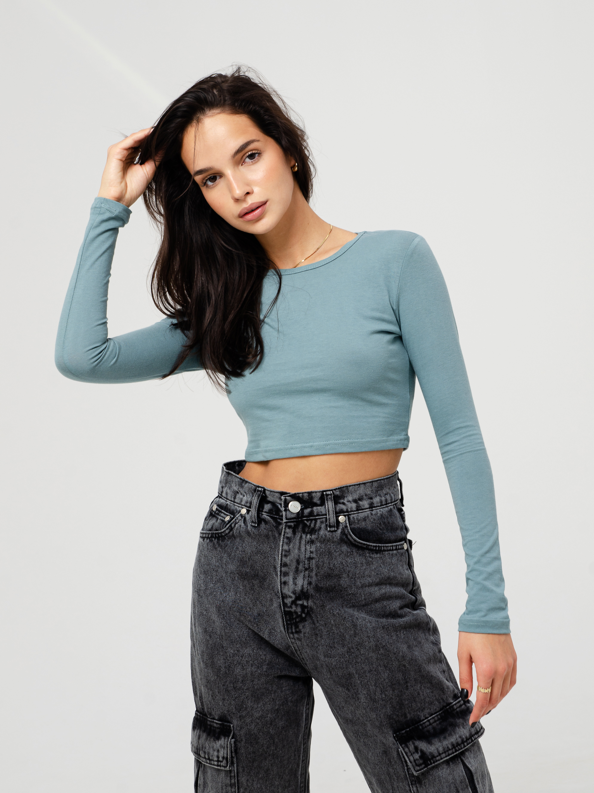 Лонгслив женский prosche 1100 голубой L