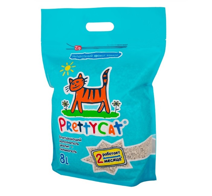 Впитывающий наполнитель Pretty Cat Premium силикагелевый, 4 кг