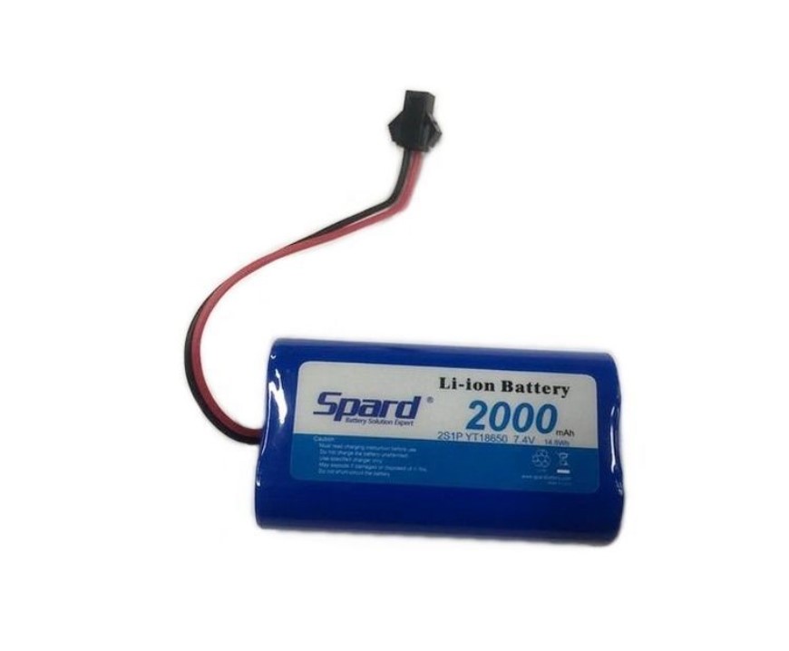 

Аккумулятор Li-Ion Spard 7,4V 2000mAh+PCM+SMP для игрушек - YT18650SMP