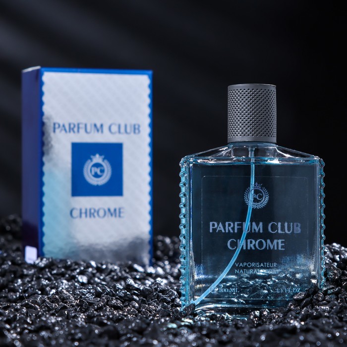 фото Туалетная вода мужская parfum club chrome, 100 мл delta parfum