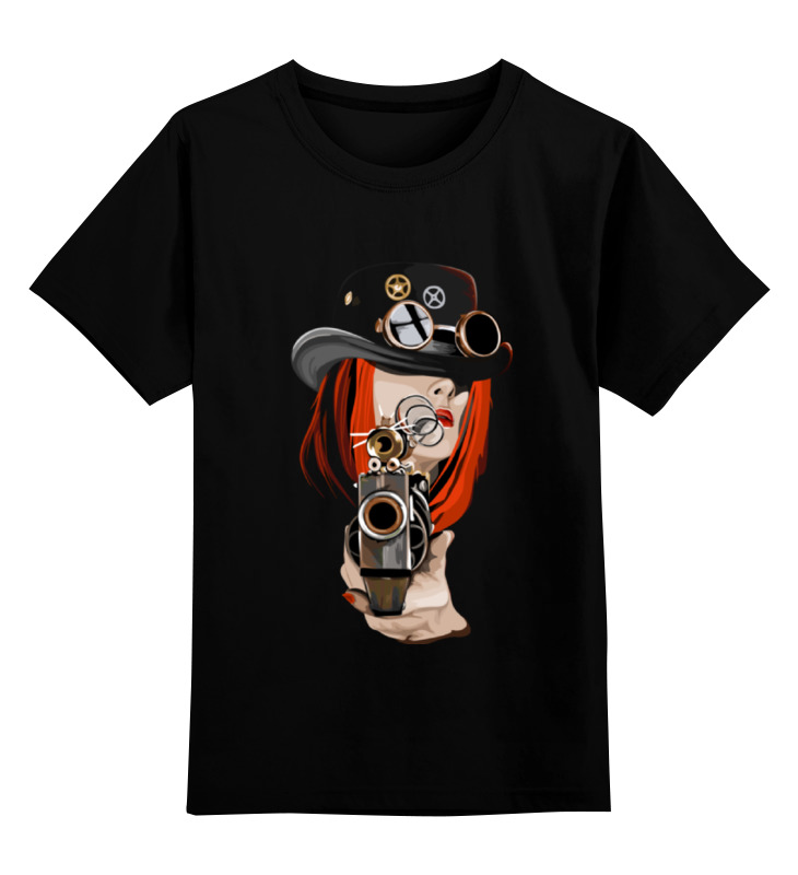 

Детская футболка классическая Printio Steampunk, р. 140, Черный, 0000000670265