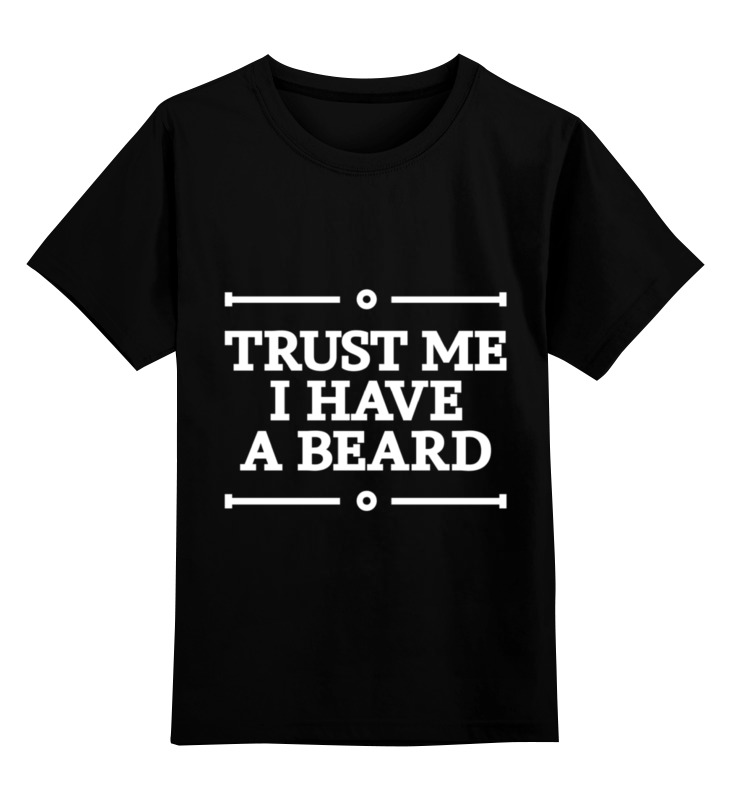 

Детская футболка классическая Printio Trust me, р. 140, Черный, 0000000670397