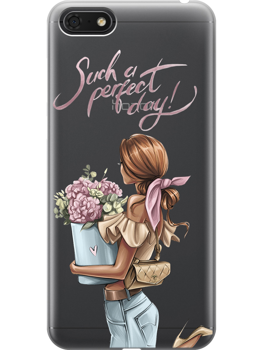 

Силиконовый чехол на Honor 7A / 7S / Huawei Y5 (2018) / Y5 Prime (2018) с принтом 952675, Прозрачный;голубой;розовый, 717872975