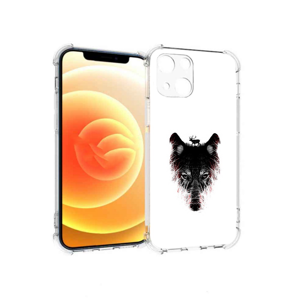 

Чехол MyPads Tocco для Apple iPhone 13 волк в траве (PT163239.611.267), Прозрачный, Tocco