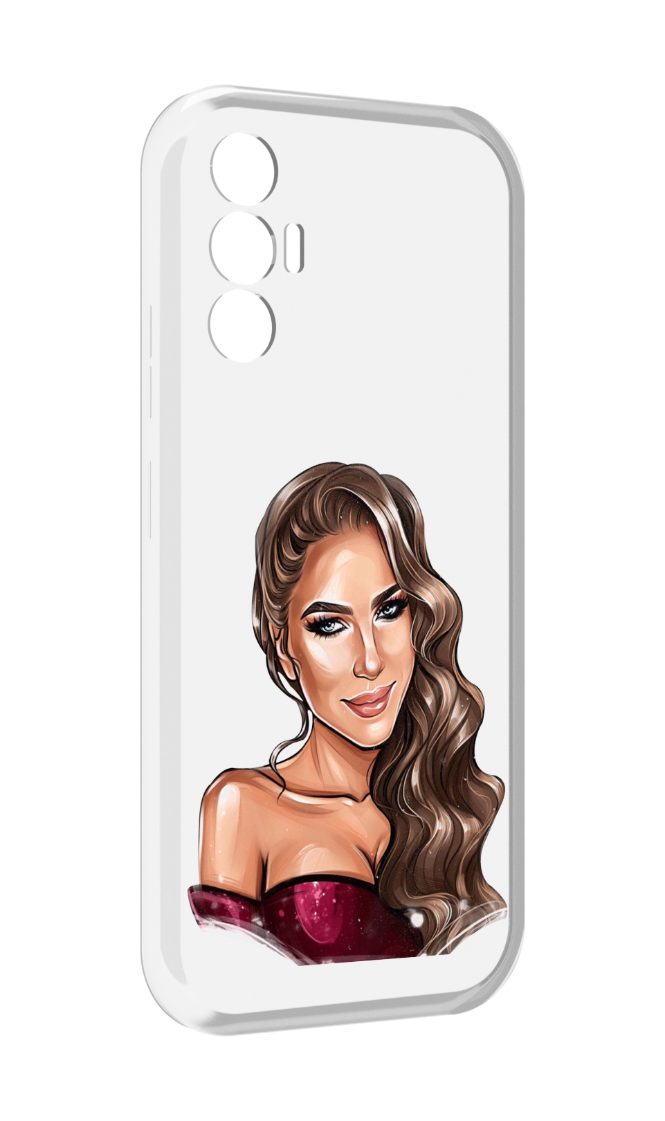 

Чехол MyPads девушка-с-улыбкой женский для Tecno Pova 3, Прозрачный, Tocco