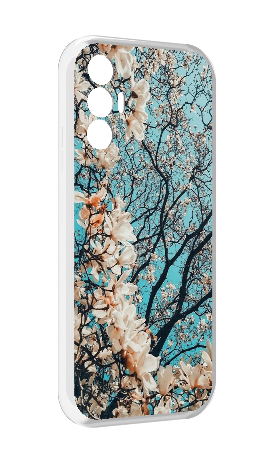 

Чехол MyPads дерево-с-цветочками для Tecno Pova 3, Прозрачный, Tocco