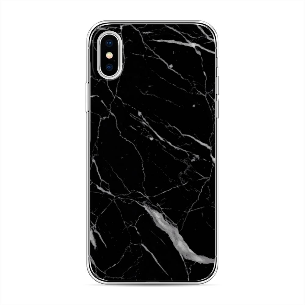 

Чехол Awog на Apple iPhone XS (10S) / Айфон XS (10S) "Черный минерал", 11850-3