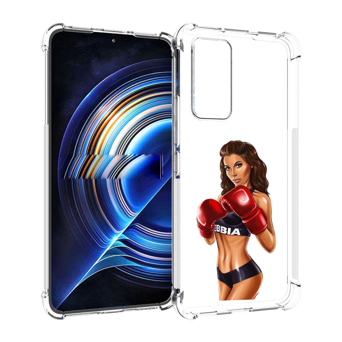 фото Чехол mypads девушка-в-боксерских-перчатках женский для tecno camon 19 neo