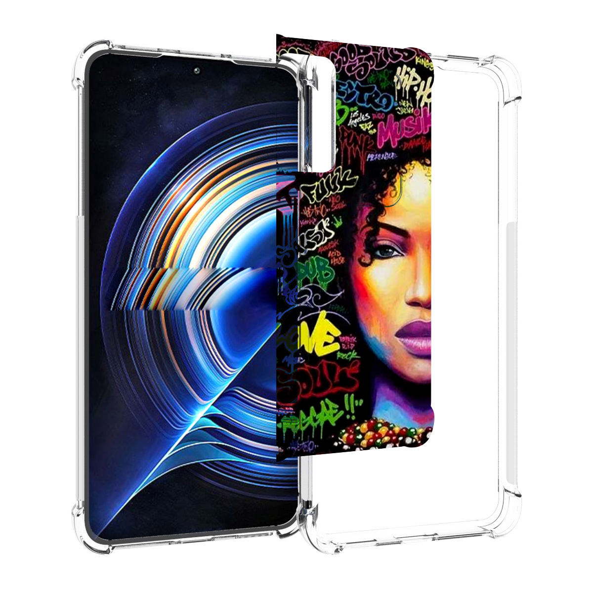 

Чехол MyPads девушка-в-граффити женский для Tecno Camon 19 Neo, Прозрачный, Tocco