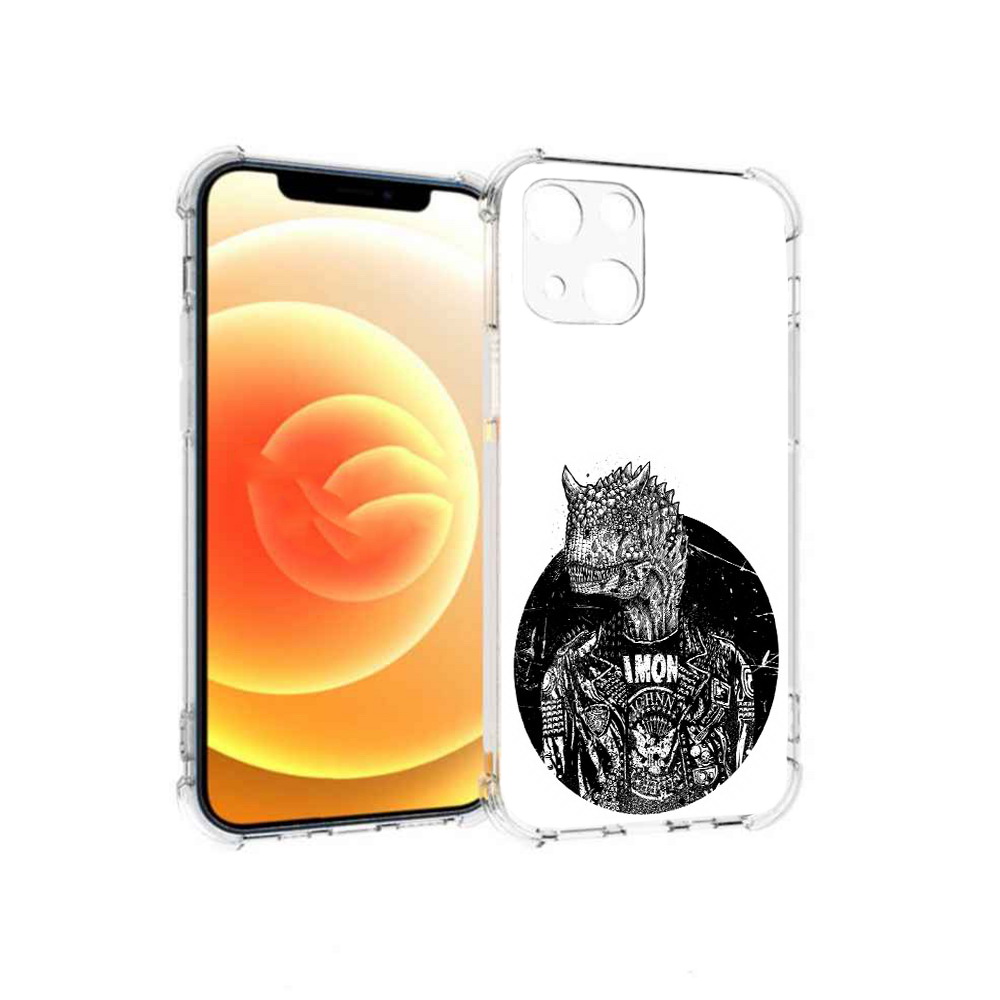 Чехол MyPads Tocco для Apple iPhone 13 динозавр в куртке (PT163239.611.328)