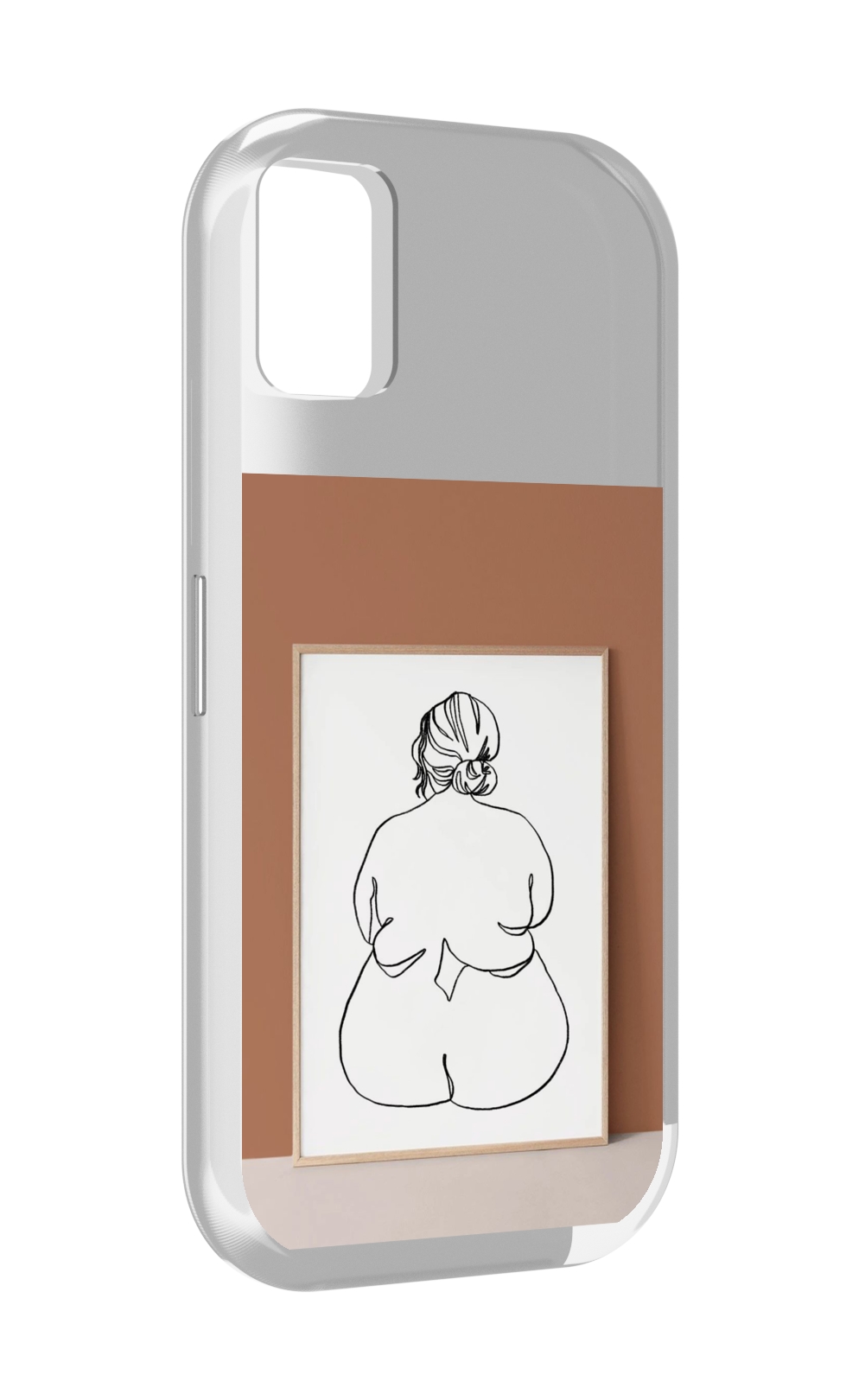 

Чехол MyPads Body Positive Female Figure Line Art женский для UMIDIGI A11, Прозрачный, Tocco