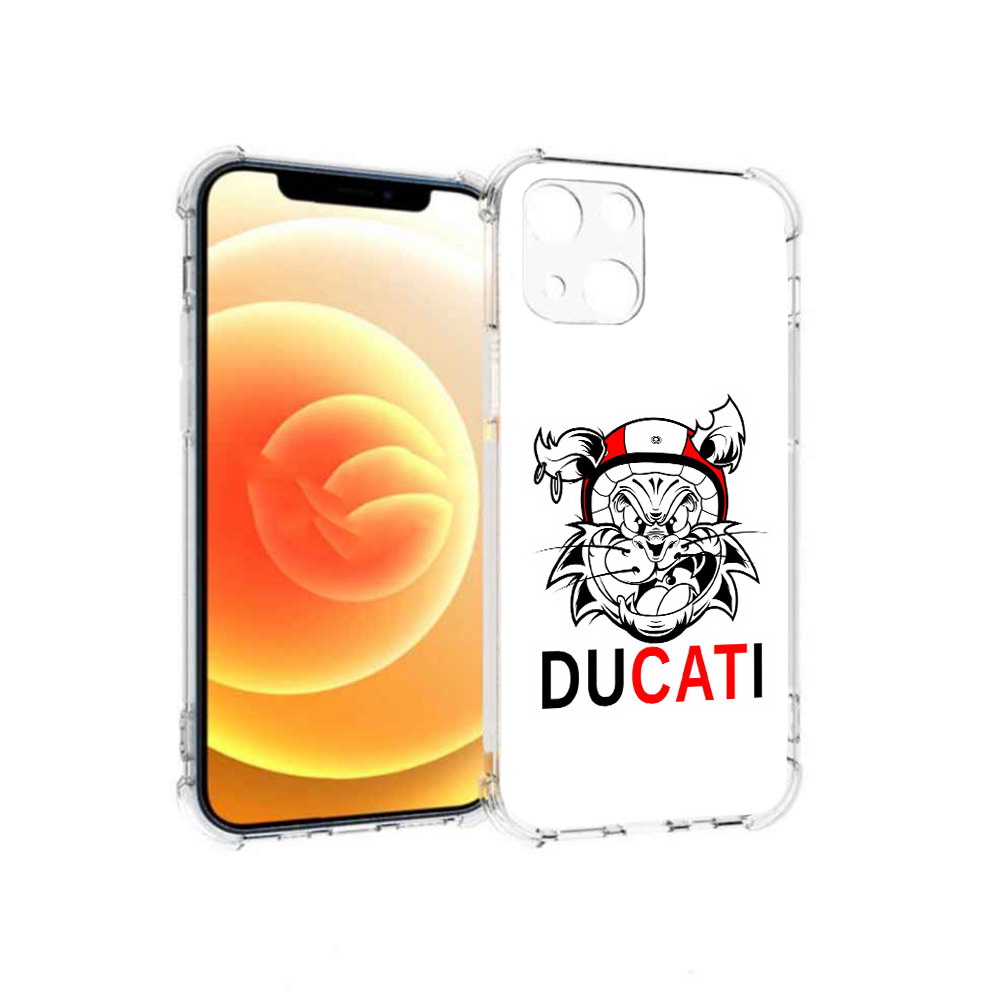 

Чехол MyPads Tocco для Apple iPhone 13 дукати (PT163239.611.339), Прозрачный, Tocco