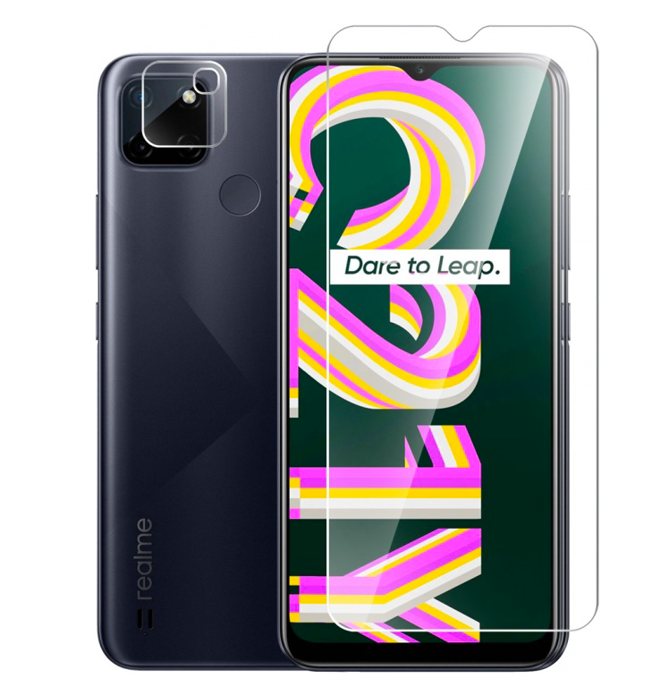 

Защитное стекло (Экран+Камера) BoraSCO Hybrid Glass для Realme C21Y