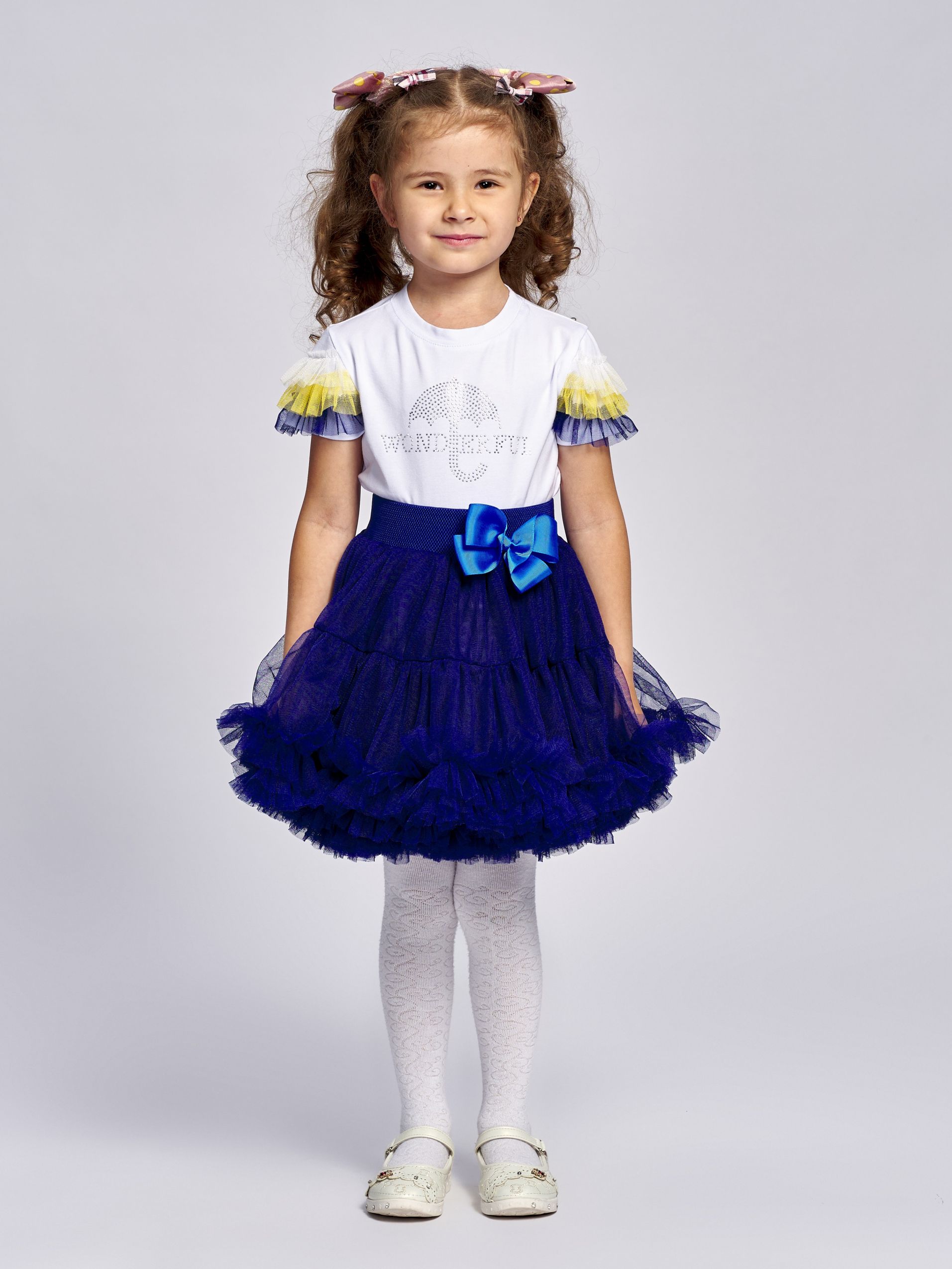 

Юбка для девочек MNL облако Цв. синий р. 104, облако