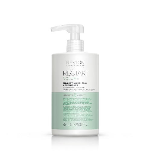 

Кондиционер Revlon Professional Restart Volume Magnifying Melting Conditioner, 750 мл, Revlon Professional Restart Volume Кондиционер придающий объем волосам Magnifying Melting Conditioner 750 мл