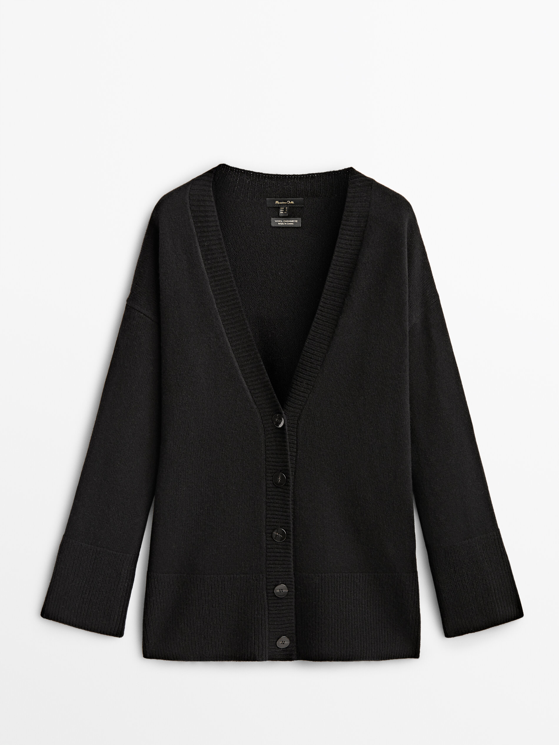 

Кардиган женский Massimo Dutti 05746672800 черный L, 05746672800