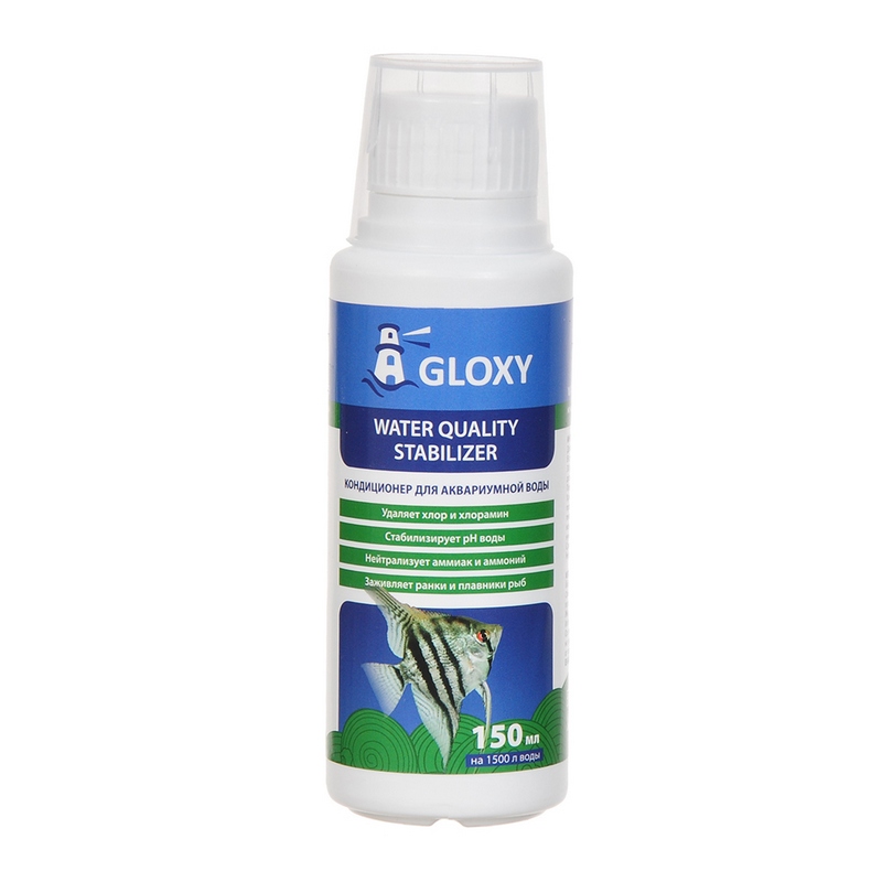 Кондиционер для подготовки воды Gloxy Water Quality Stabilizer 150мл на 1500л 550₽