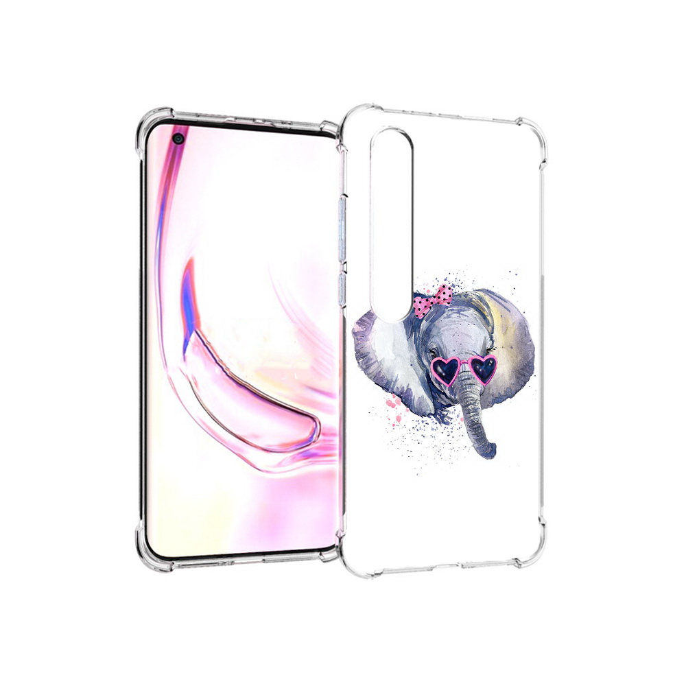 

Чехол MyPads Tocco для Xiaomi Mi 10 Pro слоник в очках (PT144585.295.608), Прозрачный, Tocco