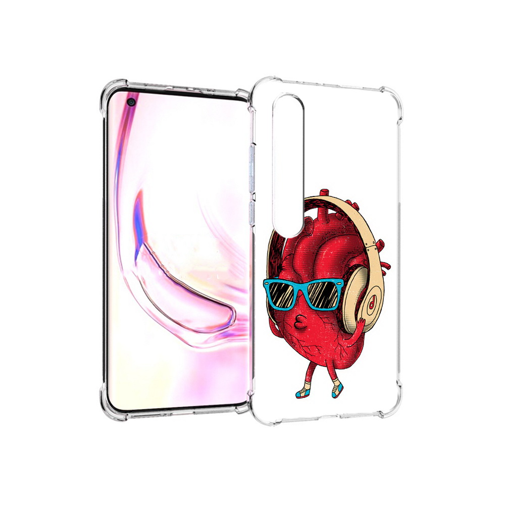 

Чехол MyPads Tocco для Xiaomi Mi 10 Pro слушай сердце (PT144585.295.609), Прозрачный, Tocco