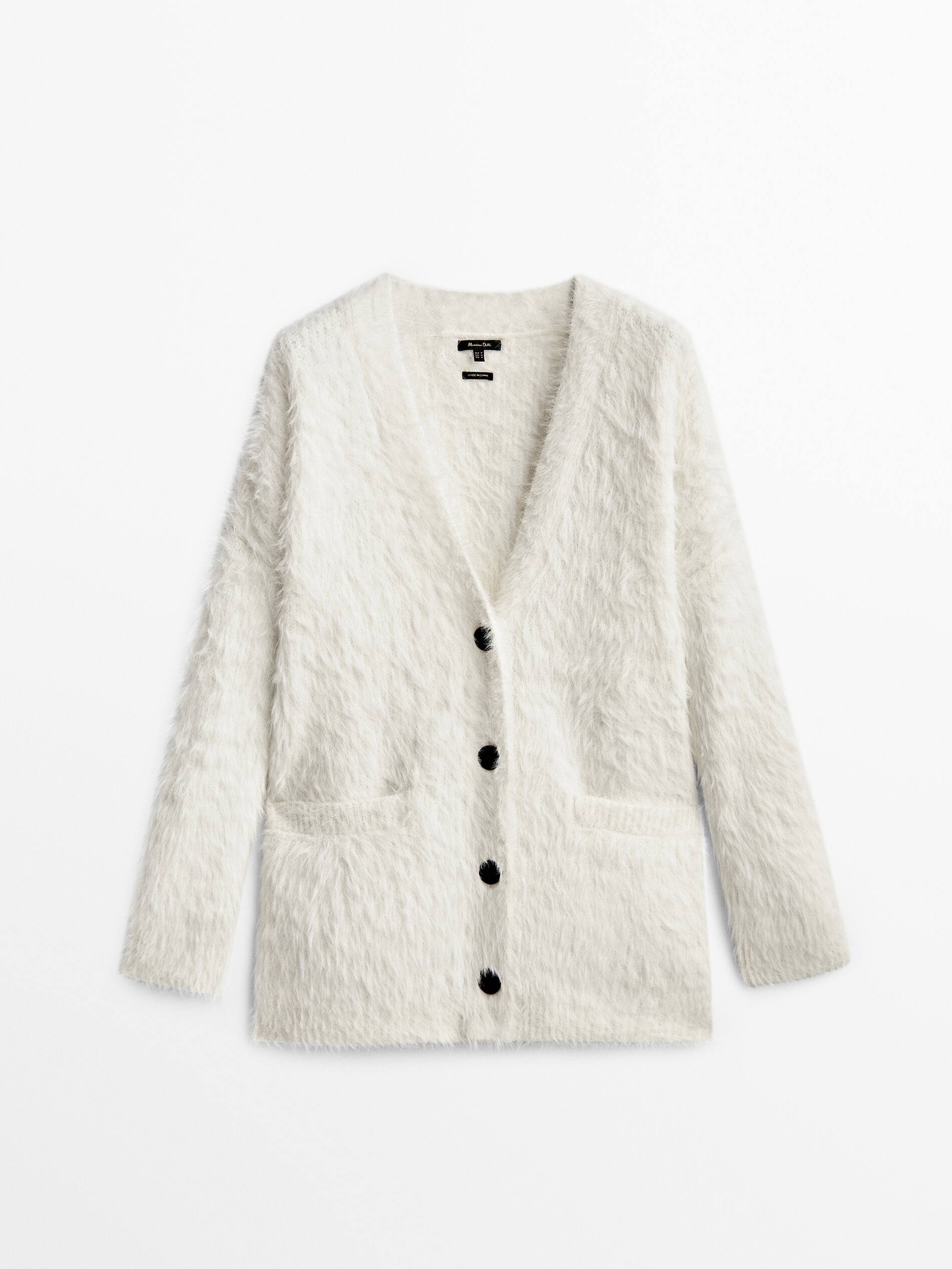 

Кардиган женский Massimo Dutti 05651637712 белый M, 05651637712