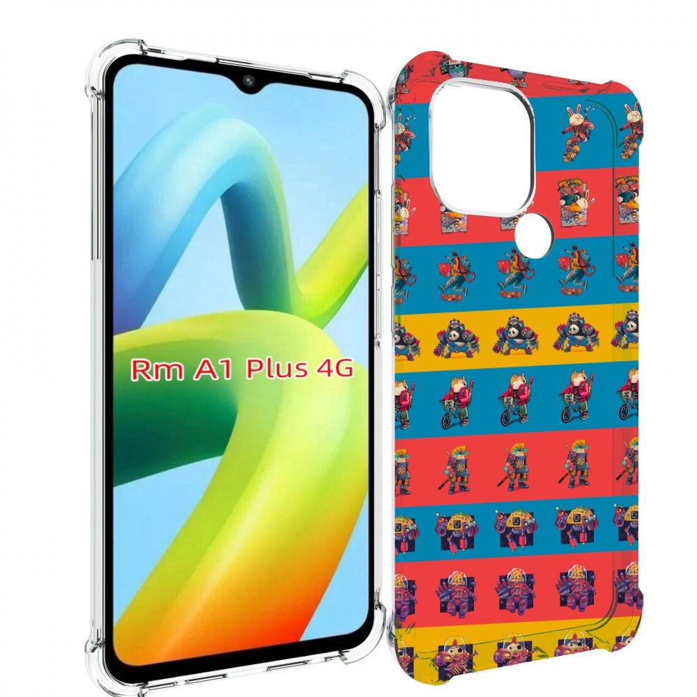 

Чехол MyPads много стикеров для Xiaomi Redmi A1 Plus +, Прозрачный, Tocco
