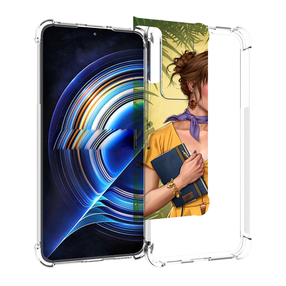 

Чехол MyPads девушка-в-зелени женский для Tecno Camon 19 Neo, Прозрачный, Tocco