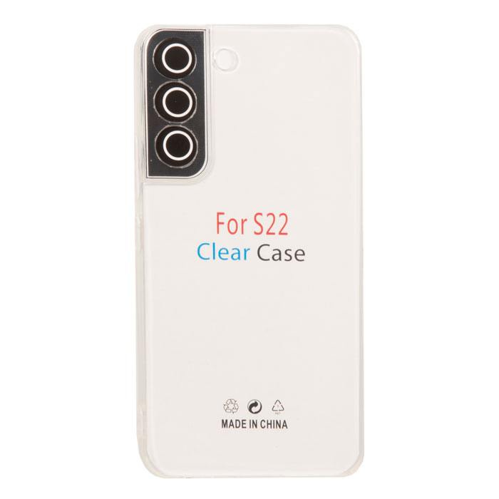 

Чехол Clear Case для Samsung Galaxy S22 прозрачный силикон, техпак