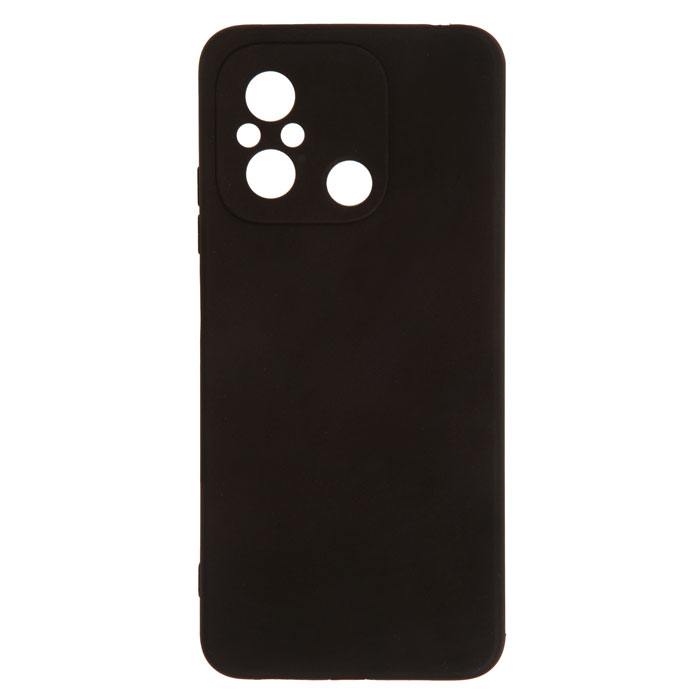 Чехол Rocknparts для Xiaomi Redmi 12C матовый силикон, черный