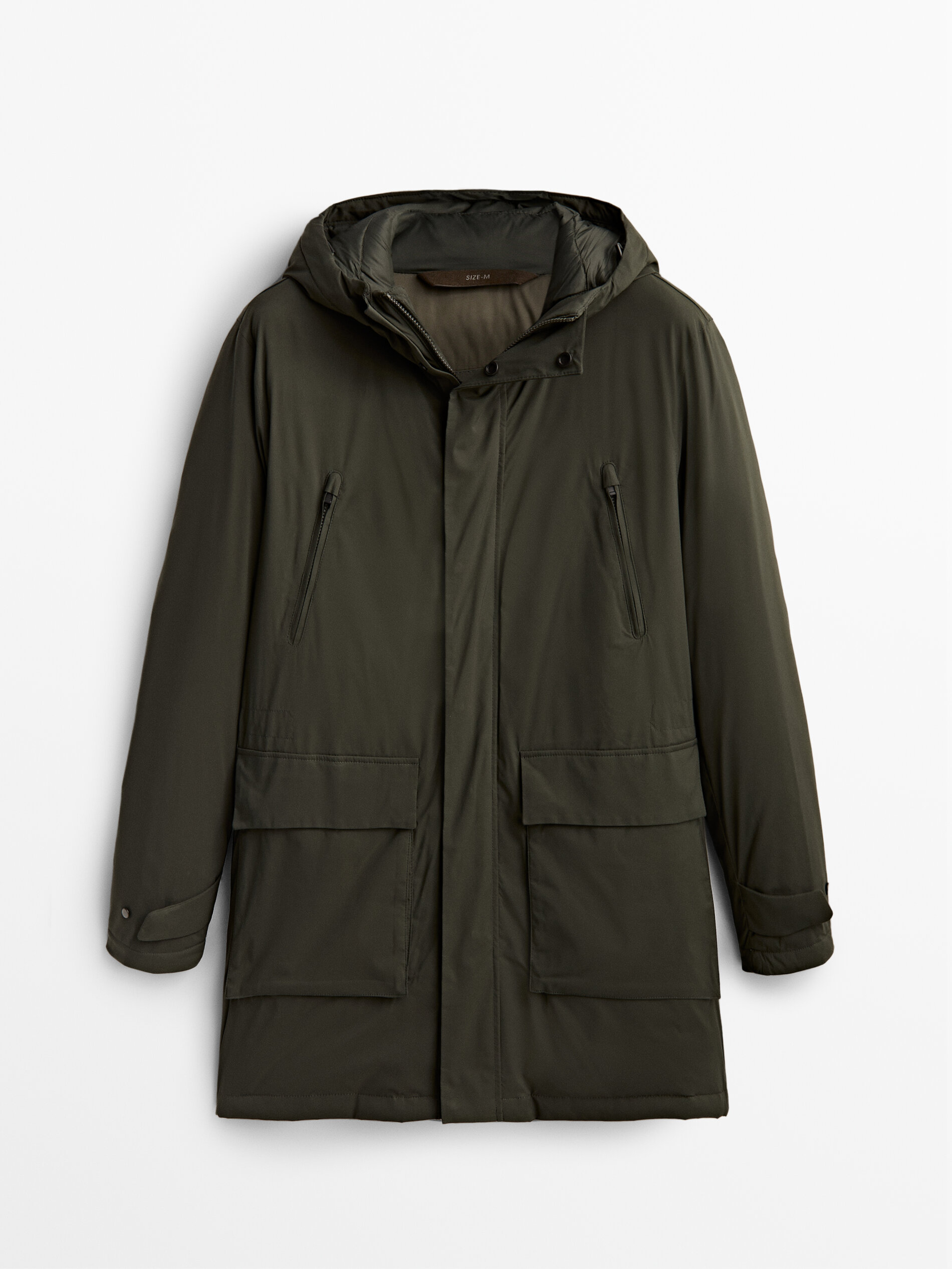 

Куртка мужская Massimo Dutti 03403232529 зеленая 2XL, 03403232529