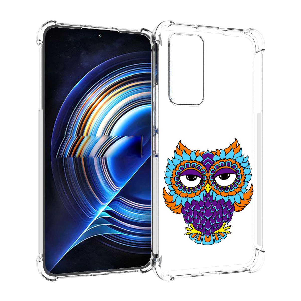 

Чехол MyPads Цветная сова для Tecno Camon 19 Neo, Прозрачный, Tocco