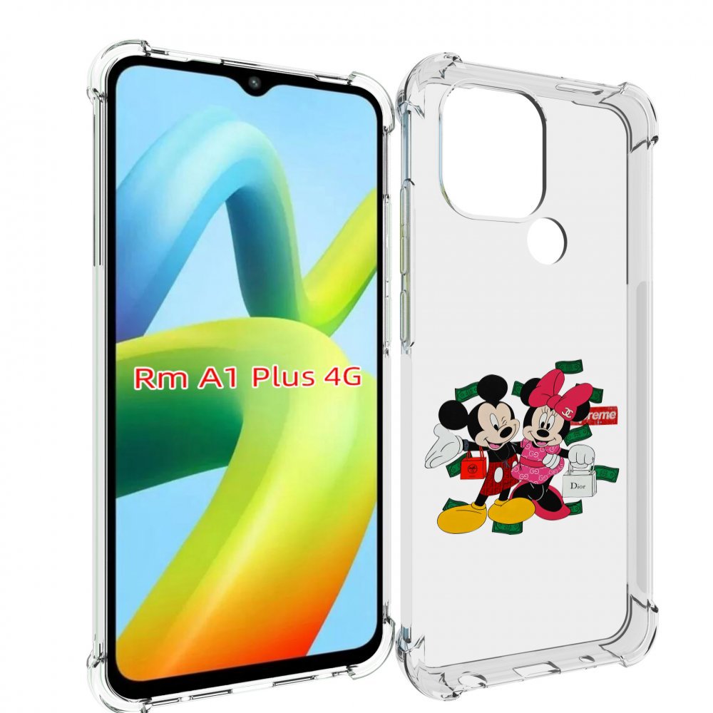 

Чехол MyPads модные-микки-маус детский для Xiaomi Redmi A1 Plus +, Прозрачный, Tocco