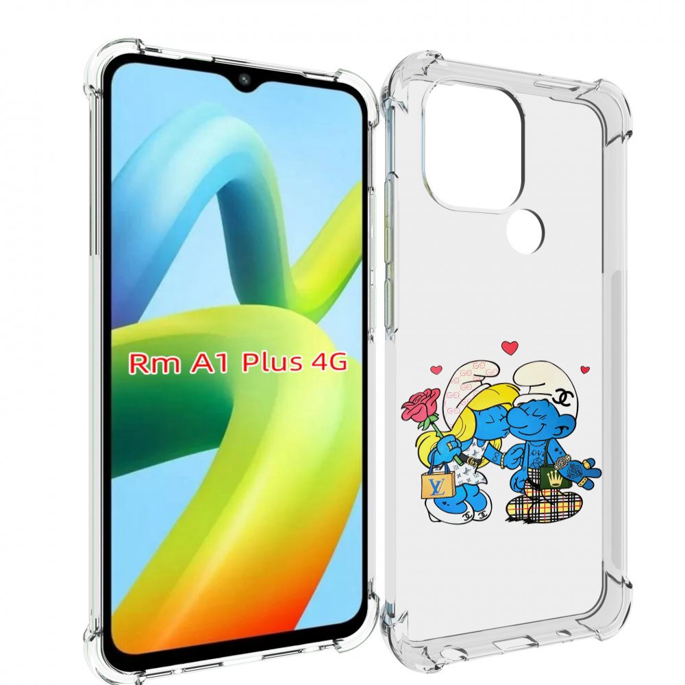 

Чехол MyPads модные-смурфики для Xiaomi Redmi A1 Plus +, Прозрачный, Tocco