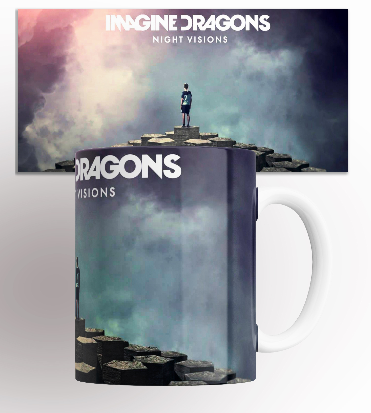 

Кружка с принтом imagine dragons 330 мл, Кружка с принтом Imagine Dragons 330 мл.