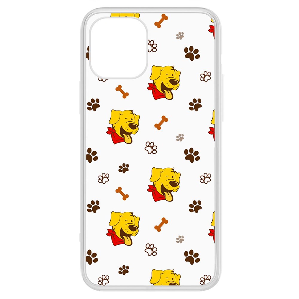 

Чехол-накладка Krutoff Clear Case Собаки паттерн 4 для iPhone 12 Pro Max