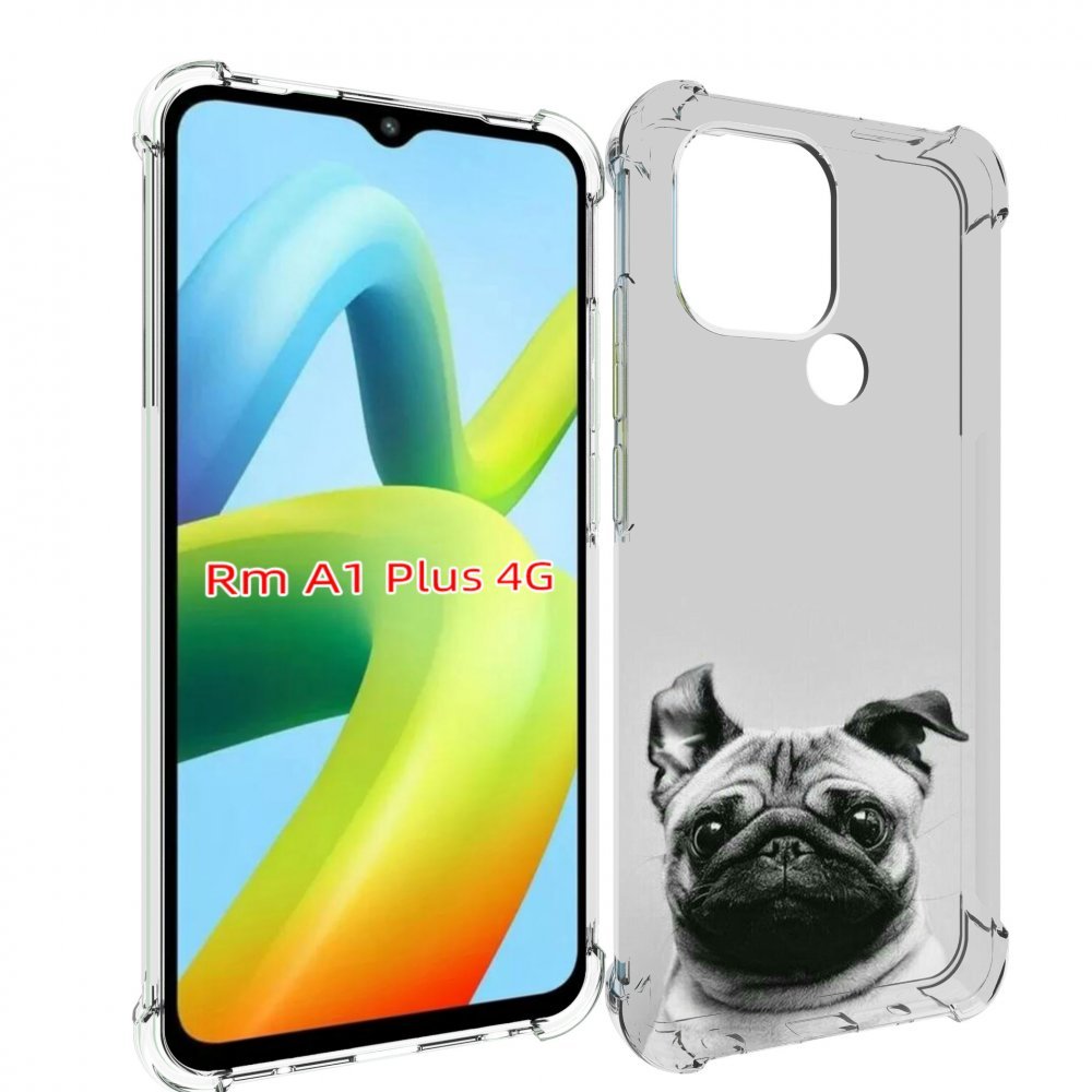 

Чехол MyPads мопс для Xiaomi Redmi A1 Plus +, Прозрачный, Tocco