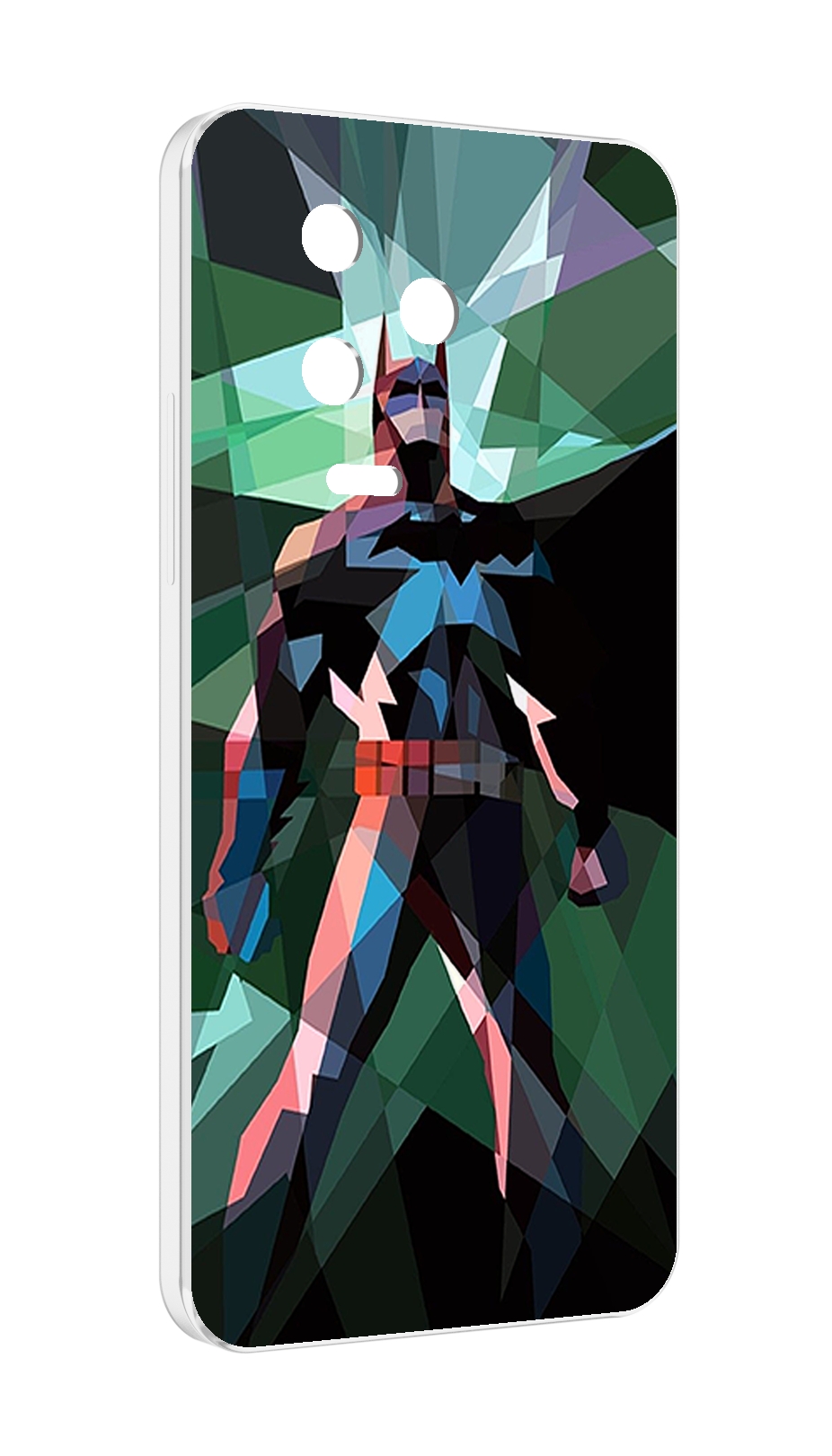 Чехол MyPads полигональный-бэтмен-арт для Infinix Note 12 Pro 4G X676B противоударный