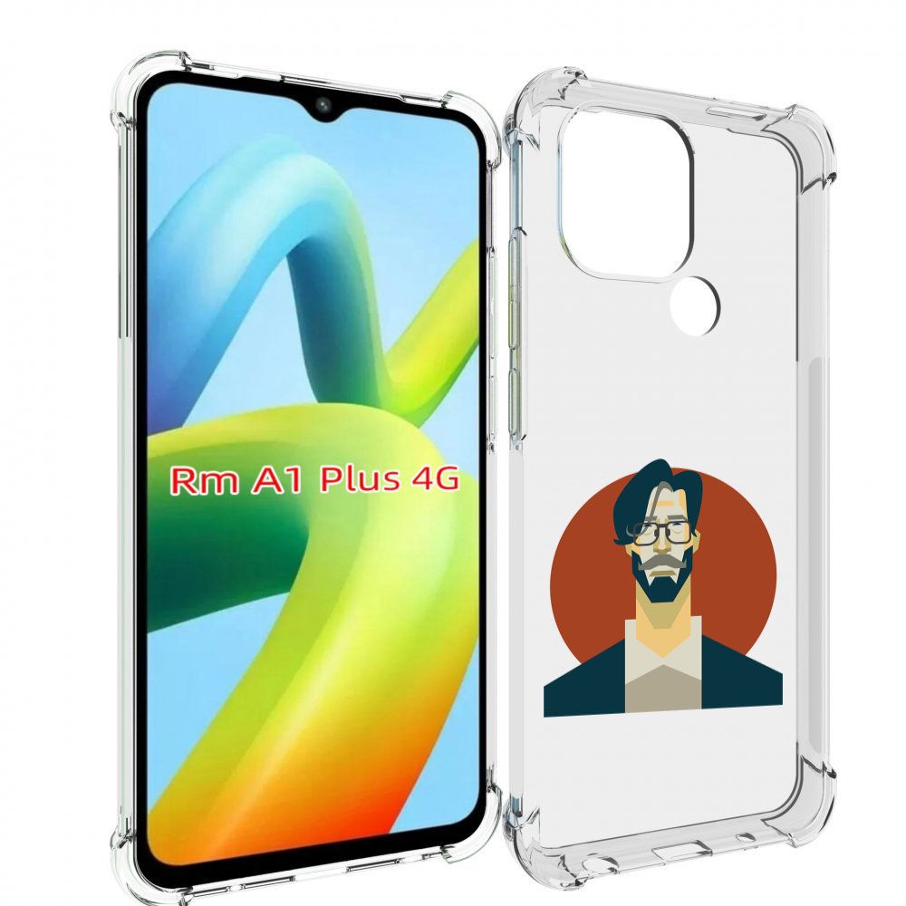 

Чехол MyPads мужичек-в-очках для Xiaomi Redmi A1 Plus +, Прозрачный, Tocco