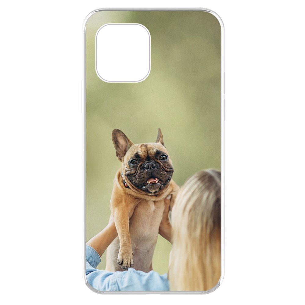 

Чехол-накладка Krutoff Clear Case Хозяйка и бульдог для iPhone 11 Pro, Прозрачный