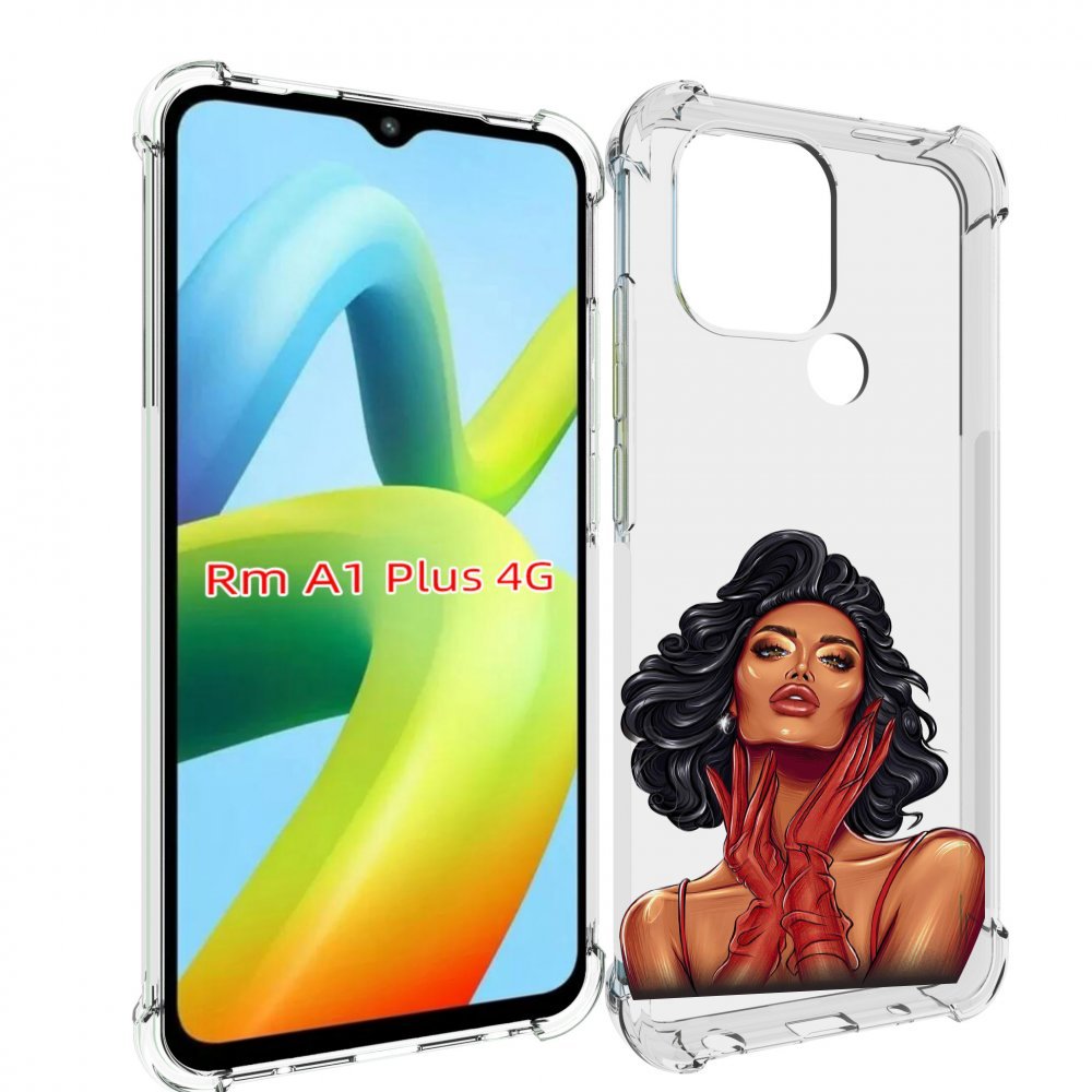 

Чехол MyPads мулатка-в-перчатках женский для Xiaomi Redmi A1 Plus +, Прозрачный, Tocco